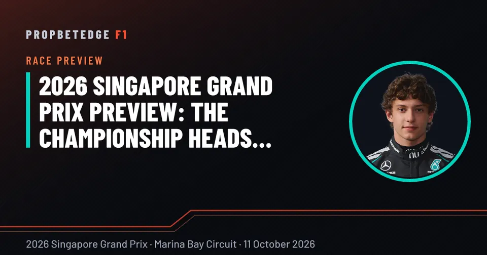 2026 Singapore Grand Prix preview: the championship heads to Marina Bay Circuit